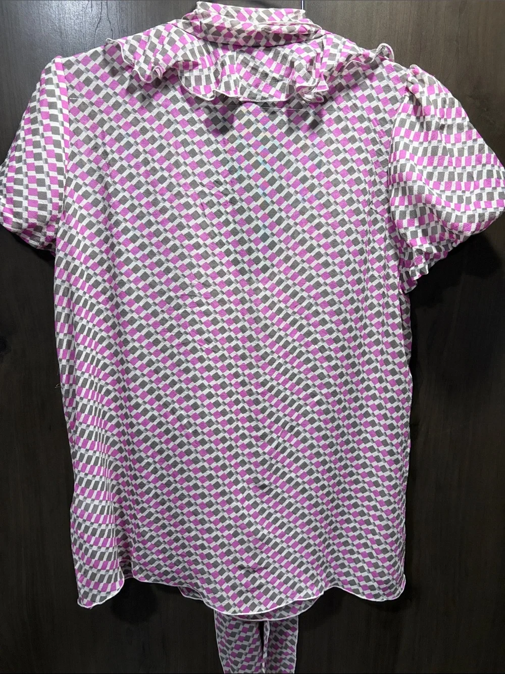 Banana Republic silk Ruffle Tie-Front Blouse size medium